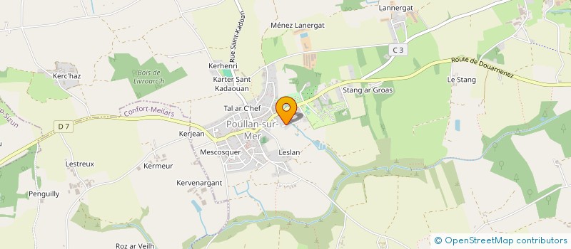 localisation de l'entreprise SCI SYRAFRAN  POULLAN-SUR-MER