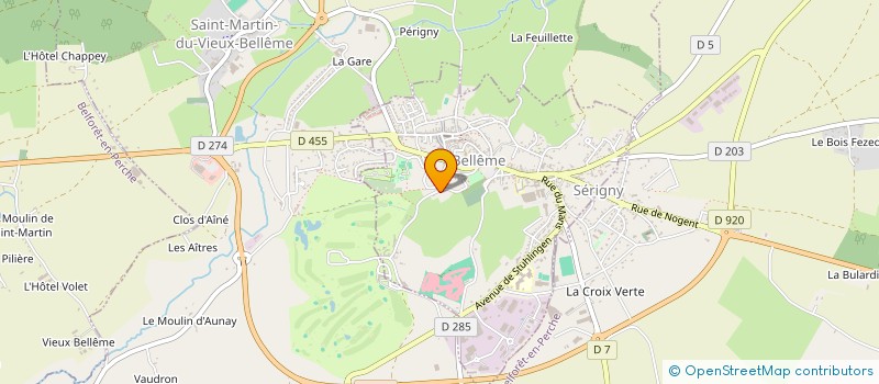 localisation de l'entreprise SCI SYRAJE à BELLEME