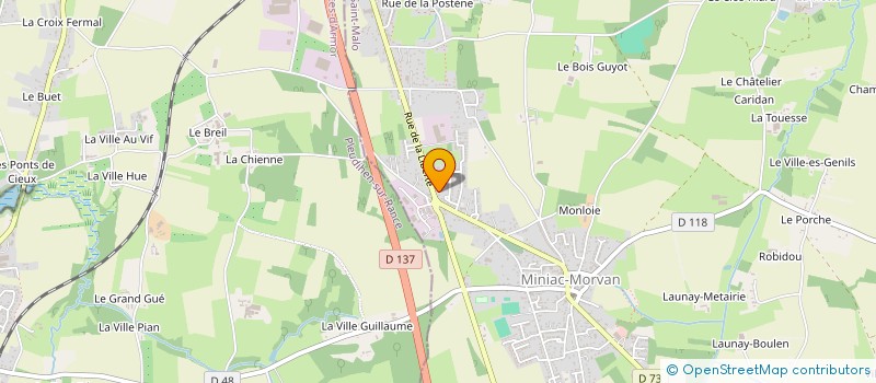 localisation de l'entreprise SCI SYRAM  MINIAC-MORVAN