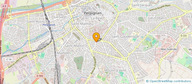 localisation de l'entreprise SCI SYRINES  PERPIGNAN