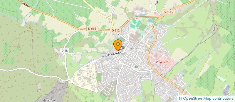 localisation de l'entreprise SCI SYROCA  THUIR