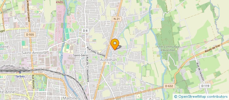 localisation de l'entreprise SCI SYROS  AUREILHAN