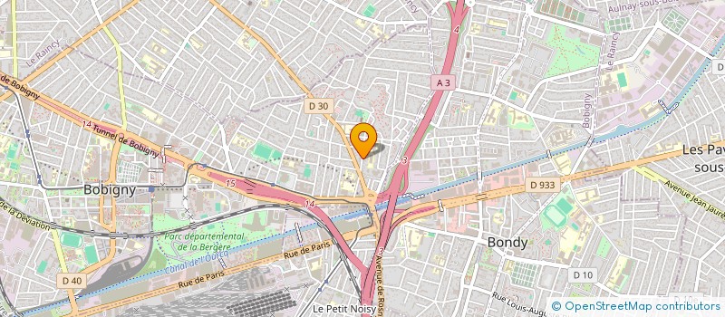 localisation de l'entreprise SCI SYS  BOBIGNY