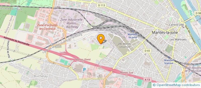 localisation de l'entreprise SCI SYS WSM  BUCHELAY