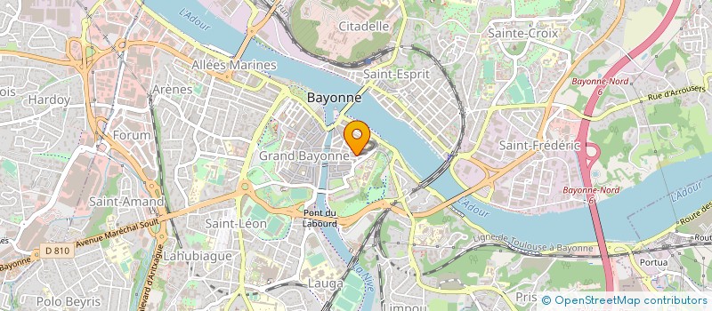 localisation de l'entreprise SCI SYSAN à BAYONNE