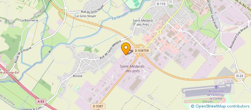 localisation de l'entreprise SCI SYSCAL  FONTENAY-LE-COMTE