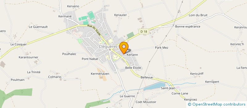 localisation de l'entreprise SCI SYSTAM  CLEGUEREC