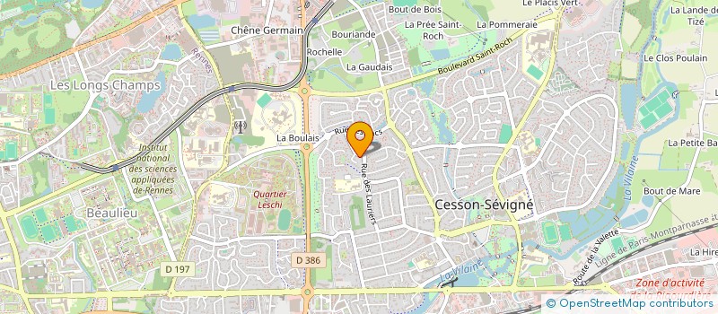 localisation de l'entreprise SCI SYTALISE  CESSON-SEVIGNE