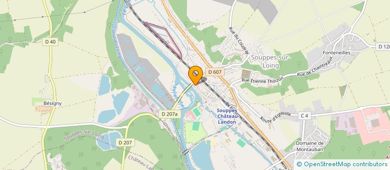 localisation de l'entreprise SCI SYVAL  SOUPPES-SUR-LOING