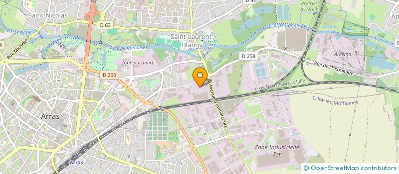 localisation de l'entreprise SCI SYVIAL  SAINT-LAURENT-BLANGY