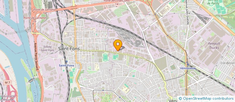localisation de l'entreprise SCI T 2 F  VENISSIEUX