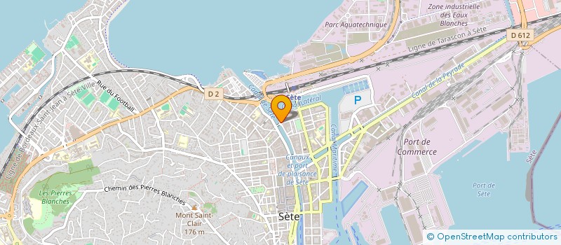 localisation de l'entreprise SCI T 21  SETE