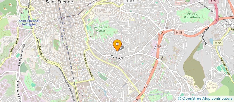 localisation de l'entreprise SCI T.A.  SAINT-ETIENNE