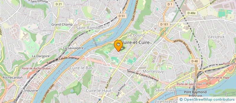 localisation de l'entreprise SCI T.A.  CALUIRE-ET-CUIRE