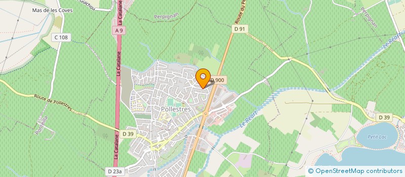 localisation de l'entreprise SCI T.A.T  POLLESTRES