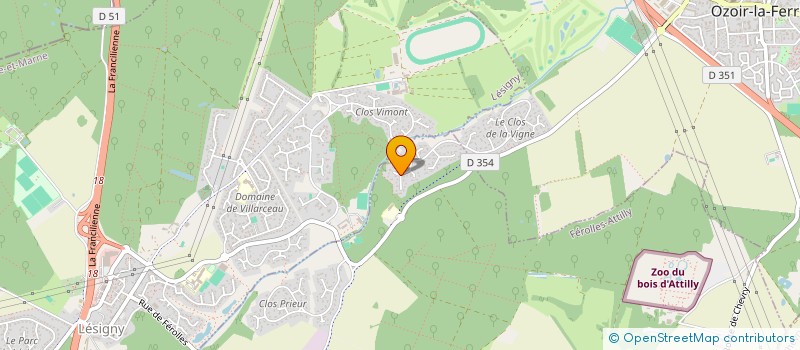 localisation de l'entreprise SCI T B A 69  FEROLLES-ATTILLY