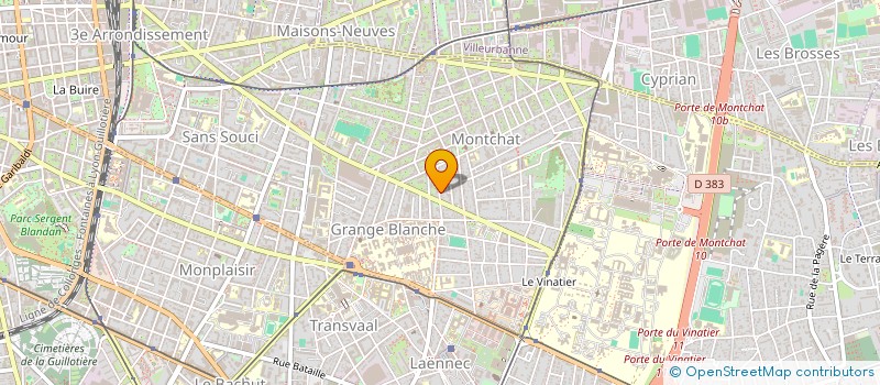 localisation de l'entreprise SCI T&B IMMO  LYON