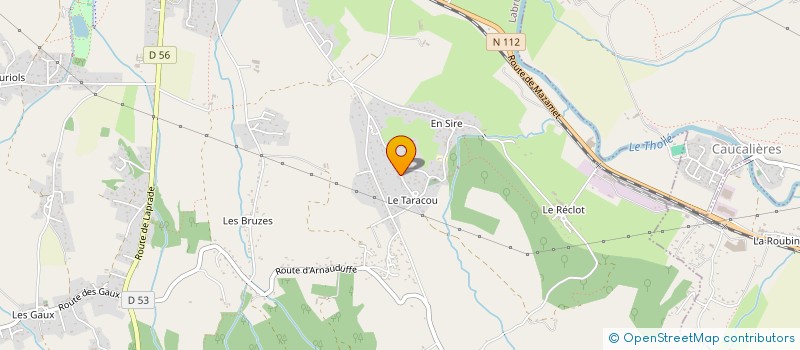 localisation de l'entreprise SCI T.C.M  LABRUGUIERE