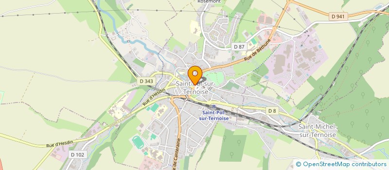 localisation de l'entreprise SCI T C R  SAINT-POL-SUR-TERNOISE