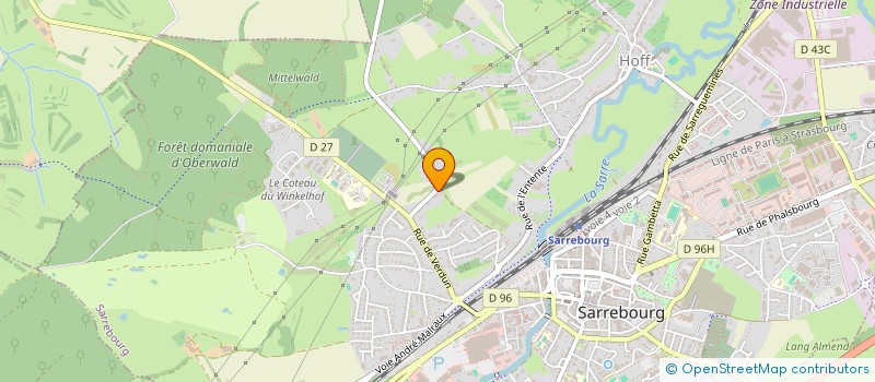 localisation de l'entreprise SCI T.CIBELE à SARREBOURG