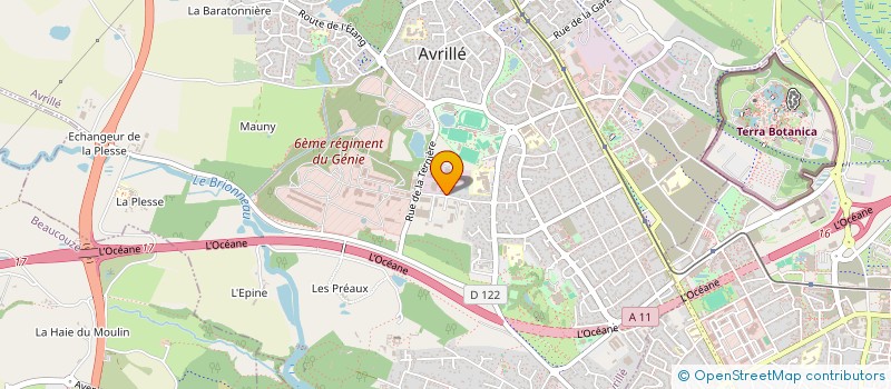 localisation de l'entreprise SCI T.COCAULT à AVRILLE