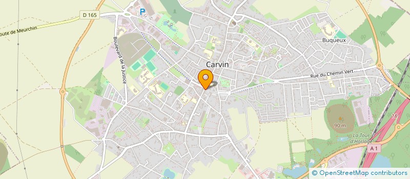 localisation de l'entreprise SCI T&D  CARVIN