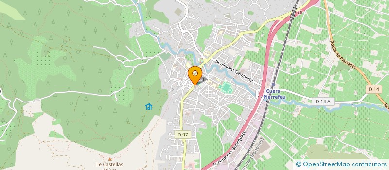 localisation de l'entreprise SCI T D B à CUERS