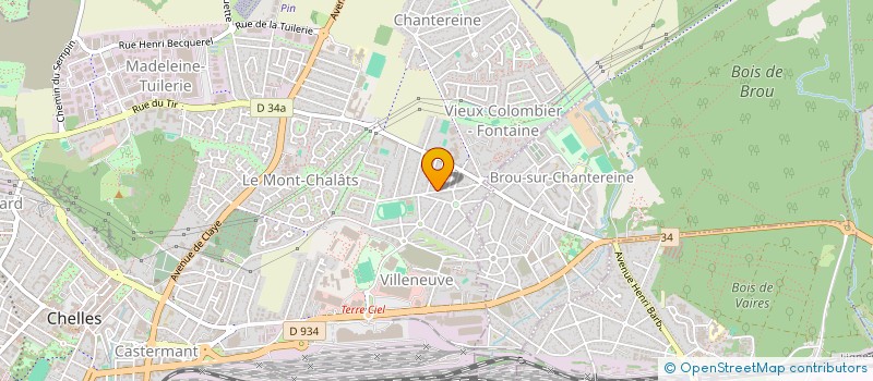 localisation de l'entreprise SCI T.D.M.  CHELLES