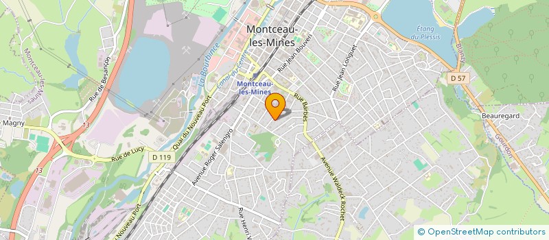 localisation de l'entreprise SCI T & DI  MONTCEAU-LES-MINES