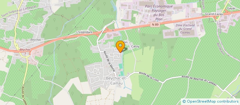 localisation de l'entreprise SCI T.E.L  BEYCHAC-ET-CAILLAU