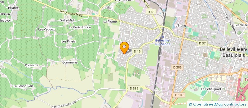 localisation de l'entreprise SCI T.E.L.O.I.V.  BELLEVILLE-EN-BEAUJOLAIS