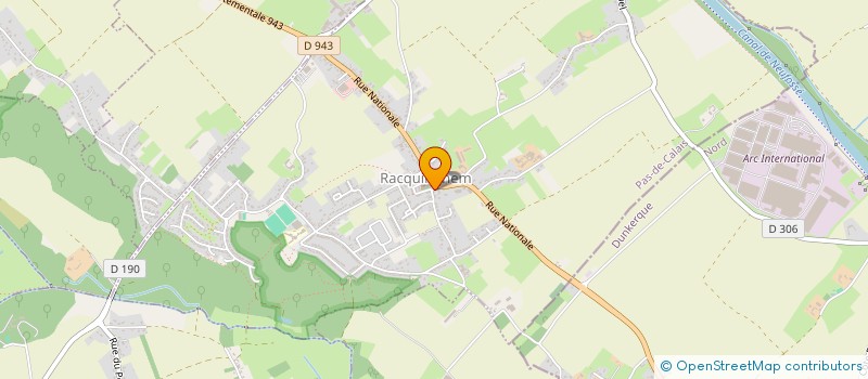 localisation de l'entreprise SCI T.E.M  RACQUINGHEM