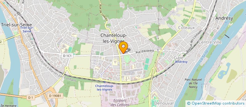 localisation de l'entreprise SCI T.E.M.C  CHANTELOUP-LES-VIGNES