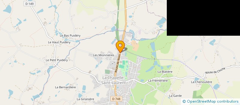 localisation de l'entreprise SCI T.E.M.P.I.  LA CHAPELLE-SAINT-LAURENT