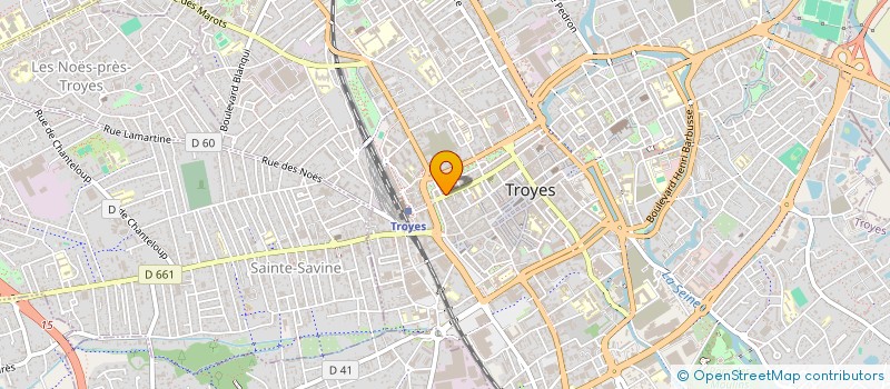 localisation de l'entreprise SCI T. ET H. PRAUTOIS à TROYES
