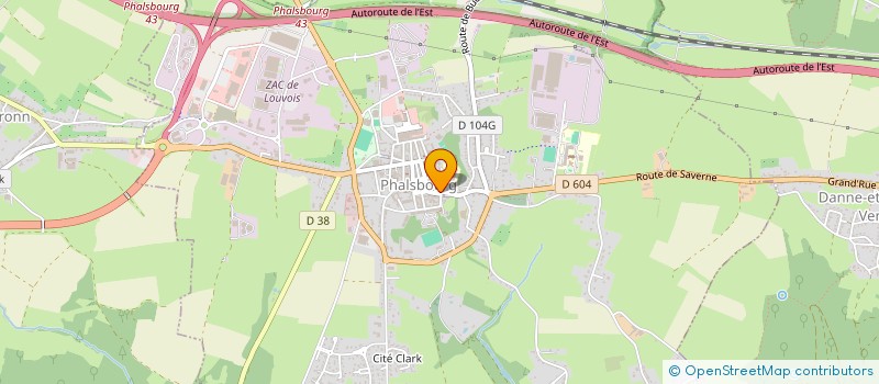 localisation de l'entreprise SCI T.F.2  PHALSBOURG