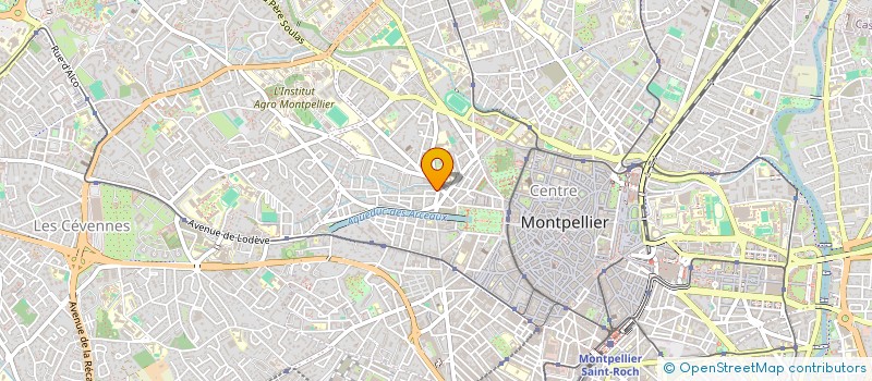 localisation de l'entreprise SCI T.F. à MONTPELLIER