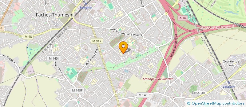 localisation de l'entreprise SCI T.F.  RONCHIN