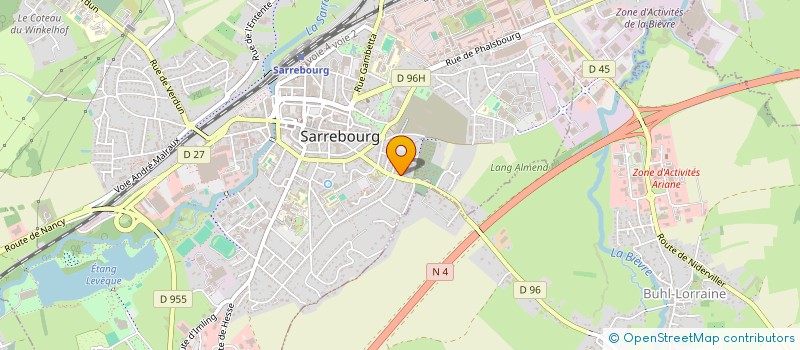 localisation de l'entreprise SCI T F à SARREBOURG
