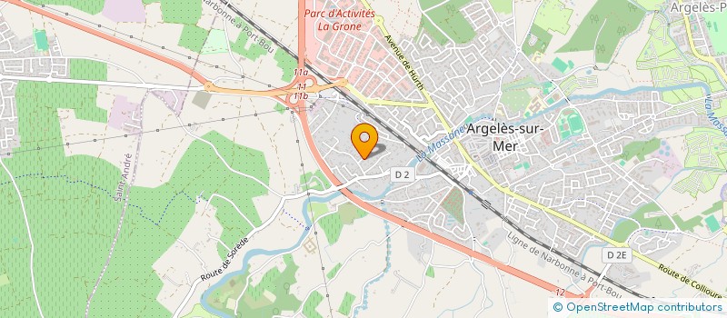 localisation de l'entreprise SCI T.F.A à ARGELES-SUR-MER