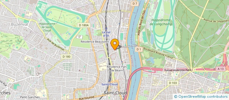 localisation de l'entreprise SCI T.F.B  SAINT-CLOUD