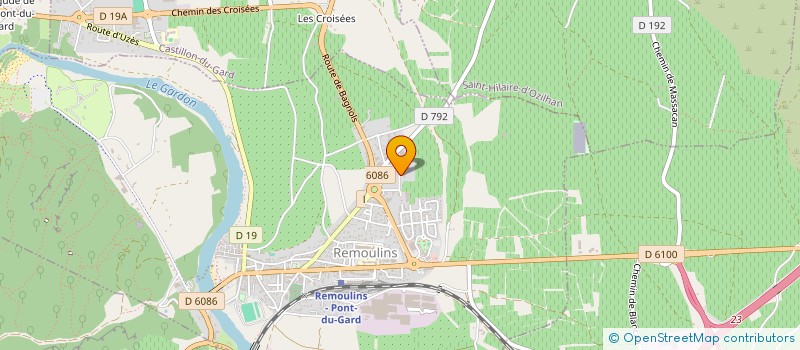 localisation de l'entreprise SCI T.F.B  REMOULINS