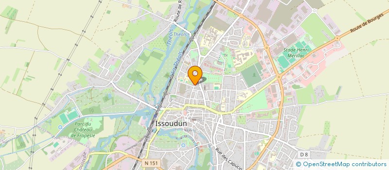 localisation de l'entreprise SCI T.F.G.  ISSOUDUN
