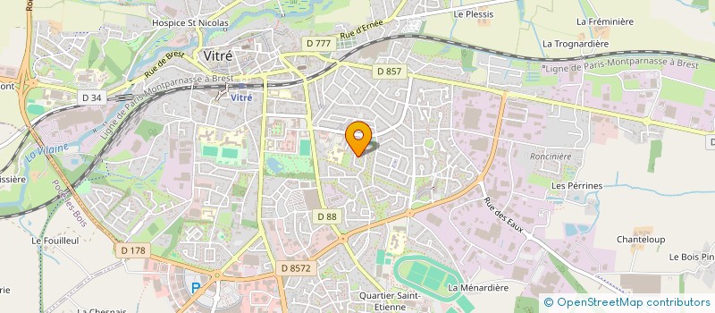 localisation de l'entreprise SCI T&F@G  VITRE