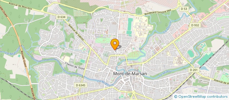 localisation de l'entreprise SCI T.F. IMMOBILIER à MONT-DE-MARSAN