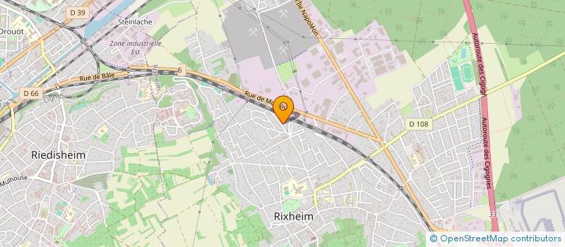 localisation de l'entreprise SCI T.F.V.  RIXHEIM