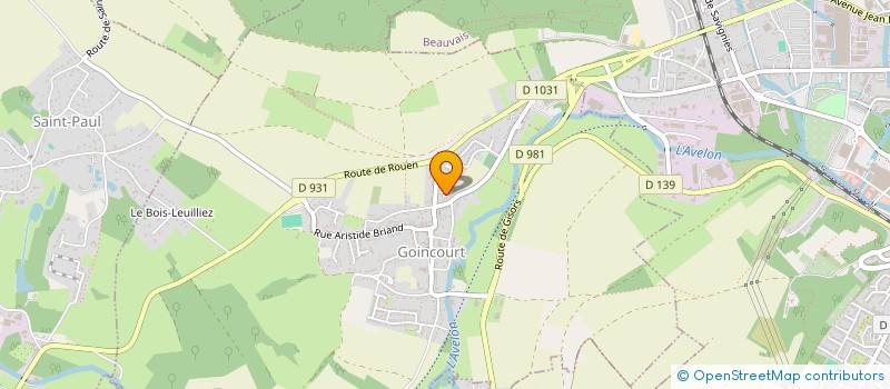 localisation de l'entreprise SCI T.G.U  GOINCOURT