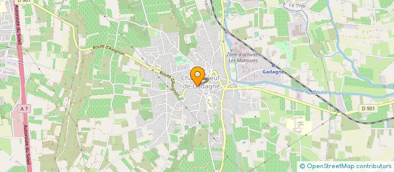 localisation de l'entreprise SCI T G V  CHATEAUNEUF-DE-GADAGNE