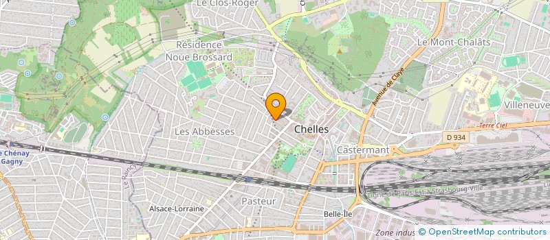 localisation de l'entreprise SCI T.H.EIM.  CHELLES