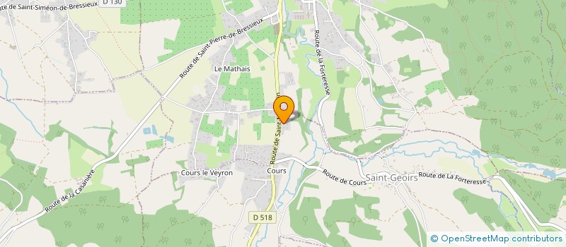 localisation de l'entreprise SCI T & H IMMO  SAINT-GEOIRS